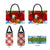 Croatia Christmas Leather Bag with Dalmatian Dog Presents and Red Plaid Holiday - Wonder Print Shop