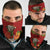 Croatia Christmas Neck Gaiter with Dalmatian Dog Presents and Red Plaid Holiday - Wonder Print Shop