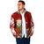 Croatia Christmas Padded Jacket with Dalmatian Dog Presents and Red Plaid Holiday - Wonder Print Shop