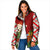 Croatia Christmas Padded Jacket with Dalmatian Dog Presents and Red Plaid Holiday - Wonder Print Shop