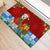 Croatia Christmas Rubber Doormat with Dalmatian Dog Presents and Red Plaid Holiday - Wonder Print Shop