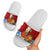 Croatia Christmas Slide Sandals with Dalmatian Dog Presents and Red Plaid Holiday - Wonder Print Shop