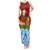 Croatia Christmas Tank Maxi Dress with Dalmatian Dog Presents and Red Plaid Holiday - Wonder Print Shop