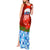 Croatia Christmas Tank Maxi Dress with Dalmatian Dog Presents and Red Plaid Holiday - Wonder Print Shop
