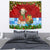 Croatia Christmas Tapestry with Dalmatian Dog Presents and Red Plaid Holiday - Wonder Print Shop