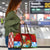 Croatia Christmas Travel Bag with Dalmatian Dog Presents and Red Plaid Holiday - Wonder Print Shop