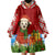 Croatia Christmas Wearable Blanket Hoodie with Dalmatian Dog Presents and Red Plaid Holiday - Wonder Print Shop