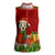 Croatia Christmas Women Sleeveless Polo Shirt with Dalmatian Dog Presents and Red Plaid Holiday - Wonder Print Shop