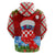 Croatia Christmas Zip Hoodie with Dalmatian Dog Presents and Red Plaid Holiday - Wonder Print Shop