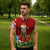 Croatia Christmas Zipper Polo Shirt with Dalmatian Dog Presents and Red Plaid Holiday - Wonder Print Shop