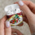 Croatia Christmas AirPods Case with Santa Sleigh Presents and Red Checkered Crest - Wonder Print Shop