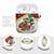 Croatia Christmas AirPods Case with Santa Sleigh Presents and Red Checkered Crest - Wonder Print Shop
