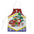 Croatia Christmas Apron with Santa Sleigh Presents and Red Checkered Crest - Wonder Print Shop