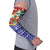 Croatia Christmas Arm Sleeves with Santa Sleigh Presents and Red Checkered Crest - Wonder Print Shop