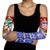Croatia Christmas Arm Sleeves with Santa Sleigh Presents and Red Checkered Crest - Wonder Print Shop