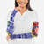 Croatia Christmas Arm Sleeves with Santa Sleigh Presents and Red Checkered Crest - Wonder Print Shop