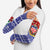 Croatia Christmas Arm Sleeves with Santa Sleigh Presents and Red Checkered Crest - Wonder Print Shop
