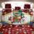 Croatia Christmas Back Car Seat Cover with Santa Sleigh Presents and Red Checkered Crest - Wonder Print Shop