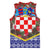 Croatia Christmas Basketball Jersey with Santa Sleigh Presents and Red Checkered Crest - Wonder Print Shop