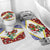 Croatia Christmas Bathroom Set with Santa Sleigh Presents and Red Checkered Crest - Wonder Print Shop