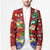 Croatia Christmas Blazer with Santa Sleigh Presents and Red Checkered Crest - Wonder Print Shop
