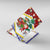Croatia Christmas Canvas Wall Art with Santa Sleigh Presents and Red Checkered Crest - Wonder Print Shop