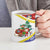 Croatia Christmas Ceramic Mug with Santa Sleigh Presents and Red Checkered Crest - Wonder Print Shop