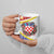 Croatia Christmas Ceramic Mug with Santa Sleigh Presents and Red Checkered Crest - Wonder Print Shop
