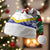 Croatia Christmas Santa Hat with Santa Sleigh Presents and Red Checkered Crest - Wonder Print Shop