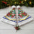 Croatia Christmas Santa Hat with Santa Sleigh Presents and Red Checkered Crest - Wonder Print Shop