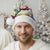 Croatia Christmas Santa Hat with Santa Sleigh Presents and Red Checkered Crest - Wonder Print Shop