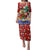 Croatia Christmas Family Matching Puletasi and Hawaiian Shirt with Santa Sleigh Presents and Red Checkered Crest - Wonder Print Shop