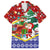 Croatia Christmas Family Matching Summer Maxi Dress and Hawaiian Shirt with Santa Sleigh Presents and Red Checkered Crest - Wonder Print Shop