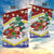 Croatia Christmas Garden Flag with Santa Sleigh Presents and Red Checkered Crest - Wonder Print Shop