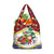 Croatia Christmas Grocery Bag with Santa Sleigh Presents and Red Checkered Crest - Wonder Print Shop