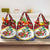 Croatia Christmas Grocery Bag with Santa Sleigh Presents and Red Checkered Crest - Wonder Print Shop