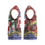 Croatia Christmas Knitted V-Neck Vest with Santa Sleigh Presents and Red Checkered Crest - Wonder Print Shop