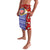 Croatia Christmas Lavalava with Santa Sleigh Presents and Red Checkered Crest - Wonder Print Shop