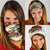Croatia Christmas Neck Gaiter with Santa Sleigh Presents and Red Checkered Crest - Wonder Print Shop