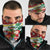 Croatia Christmas Neck Gaiter with Santa Sleigh Presents and Red Checkered Crest - Wonder Print Shop