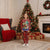 Croatia Christmas Pajama Set with Santa Sleigh Presents and Red Checkered Crest - Wonder Print Shop
