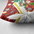 Croatia Christmas Pillow Cover with Santa Sleigh Presents and Red Checkered Crest - Wonder Print Shop