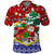 Croatia Christmas Polo Shirt with Santa Sleigh Presents and Red Checkered Crest - Wonder Print Shop