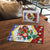 Croatia Christmas Puzzle with Santa Sleigh Presents and Red Checkered Crest - Wonder Print Shop
