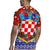 Croatia Christmas Rugby Jersey with Santa Sleigh Presents and Red Checkered Crest - Wonder Print Shop