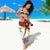 Croatia Christmas Sarong with Santa Sleigh Presents and Red Checkered Crest - Wonder Print Shop