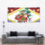 Croatia Christmas Tapestry with Santa Sleigh Presents and Red Checkered Crest - Wonder Print Shop