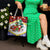 Croatia Christmas Tote Bag with Santa Sleigh Presents and Red Checkered Crest - Wonder Print Shop