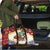 Croatia Christmas Travel Bag with Santa Sleigh Presents and Red Checkered Crest - Wonder Print Shop