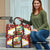 Croatia Christmas Travel Bag with Santa Sleigh Presents and Red Checkered Crest - Wonder Print Shop